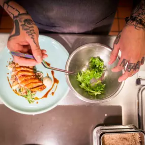 San Diego seafood restaurant, Lionfish is prepped to perfection.