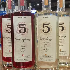 At Buffalo Wine & Spirits, we support local made liquor - such as 5 Vodka made in Winsted, Minnesota. Visit us today!