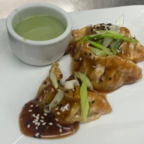 Asian Style Teriyaki Chicken Dumplings