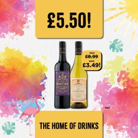 £5.50 Magic Box 75cl wines