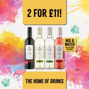 2 for £11 Gallo Family Vineyard Wines