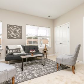 Living Room at Townes at Pine Orchard Apartments