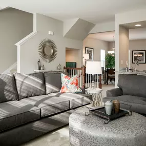 Living Area at Townes at Pine Orchard Apartments