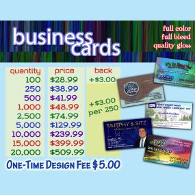 Best Price in Town on Full Color 16pt Business Cards