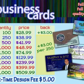 Best Price in Town on Full Color 16pt Business Cards