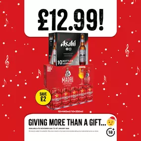 £12.99 on selected beer packs