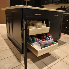 Under counter storage in Kitchen Remodel