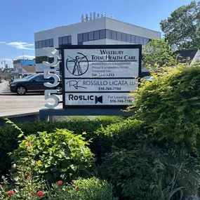 Westbury Total Health Care New Sign on outside of clinic
