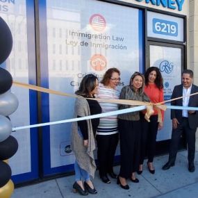 Ribbon-cutting ceremony for the grand opening of the Immigration Law Office in Van Nuys