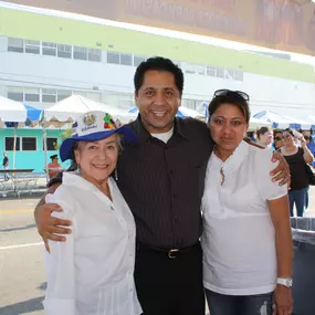 Immigration Attorney Ramin Ghashghaei with a famous activist in the Latino Community