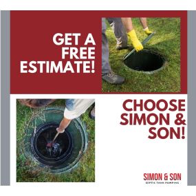 Get a free estimate when you choose septic system services from Simon & Son!

Give us a call today!

Hanford and Lemoore: (559) 584-8255

Visalia and Tulare: (559) 732-5706