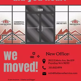 Our Office has moved! We are now located in Puyallup