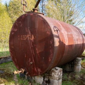 Rusted tank removal