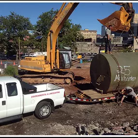 Oil Tank Removal off property