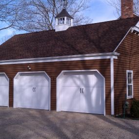3 Custom RT11-A St. Louis White Angle Garage Door