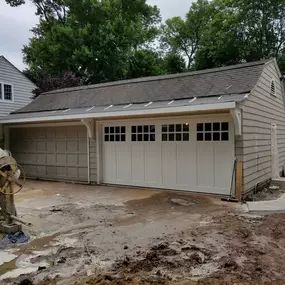 Garage Door before and after