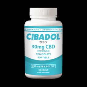 Cibadol ZERO – THC FREE Softgel CBD Pills
Description: Each bottle contains 900mg of pure CBD.