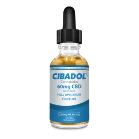 Experience the benefits of one of the most progressive and potent CBD tinctures on the market. Cibadol CBD Tinctures are scientifically formulated to support maximum absorption of CBD in the body, allowing you to experience better and faster results. Through the combination of CO2 extracted full spectrum hemp oil, non-GMO sunflower lecthin, and MCT oil, we’ve created an advanced formula that facilitates the onset of a scientific phenomenon known as “the entourage effect.” With 1800mg of CBD per 