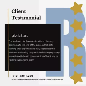 Google review of Rocky Walton Injury Lawyers | Arlington, TX