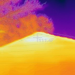 Infra Red view of the side of a house in NE Cedar Rapids