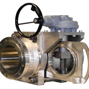 Sliding type line blind valve - the high temperature Cam-Slide can operate up to 800 degrees C