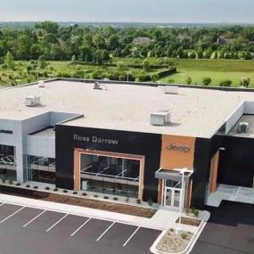 Russ Darrow Chrysler Dodge Jeep RAM of Milwaukee aerial photo of the dealership.