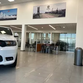 Russ Darrow Chrysler Dodge Jeep RAM of Milwaukee Showroom.