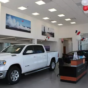 Russ Darrow Metro Chrysler Dodge Jeep RAM showroom.