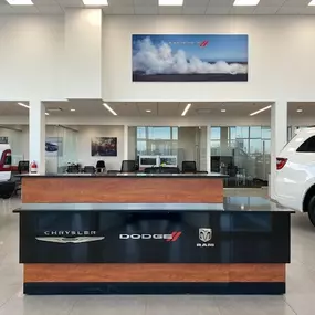 Russ Darrow Chrysler Dodge Jeep RAM of Milwaukee Front Desk.