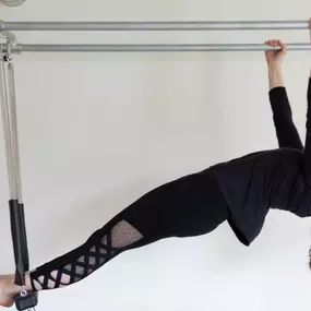 Let it hang in the pilates cadillac