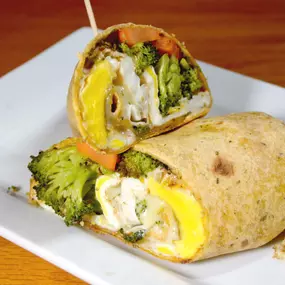 Hearty Lunch options including wraps are available at Gary's Dewey Beach Grill / 38° -75° Brewing  in Dewey Beach, Delaware