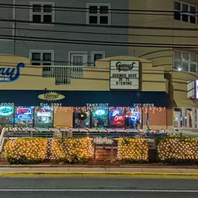 Gary's Dewey Beach Grill / 38° -75° Brewing - We're decorated for the holidays and open for business all off-season long! Stop in and try a tasty beer, brewed on-site, fresh for your enjoyment.