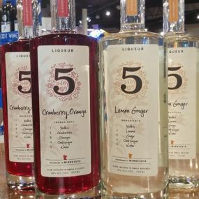 At Buffalo Wine & Spirits, we support local made liquor - such as 5 Vodka made in Winsted, Minnesota. Visit us today!