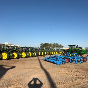 Row of John Deere Tractors and Agriculture Equipment in Yuma, AZ