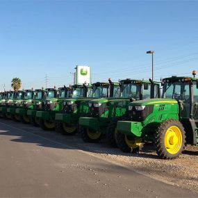 Row of John Deere Tractors at RDO Equipment Co. in Yuma, AZ