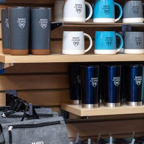 Find a variety of logo merchandise and apparel at the Mayo Clinic Gift Shop located in the Ghonda Building.