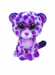 Glamour-Leopard Plüschfigur Lila, 15cm