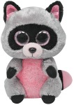 Rocco - Waschbär Plüschfigur Pink/Grau, 15cm