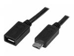 StarTech.com 0,5m Micro USB Verlängerungskabel - Stecker/Buchse - Micro USB Stecker zu Micro USB Buchse Kabel - USB-Verlängerungskabel - Micro-USB...