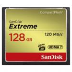 SANDISK Extreme Speicherkarte Compact Flash, 128 GB, 120 MB/s