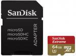 SANDISK Extreme, Micro-SDXC Speicherkarte, 64 GB, 90 Mbit/s