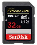 SANDISK Extreme PRO® UHS-II SDHC Speicherkarte 32 GB - 300 MB/s