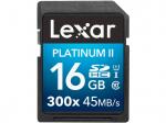 LEXAR Platinum II, SDHC Speicherkarte, 16 GB, 45 MB/s
