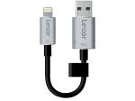 LEXAR JumpDrive C20I USB-Lightning-Stick, Schwarz/Silber, 16 GB