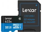 LEXAR LSDMI32GBBEU633A, Micro-SDHC Micro-SDHC, 32 GB, 95 MB/s