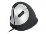 R-Go HE Mouse Vertical Mouse Large Left - Maus - ergonomisch - Für Linkshänder - 5 Tasten - verkabelt - USB