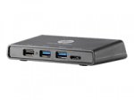 HP 3001pr USB 3.0 Port Replicator - Docking Station - USB - - GigE - EU - für EliteBook 1040 G4, 745 G4, 755 G4, 840 G4, 850 G4; ProBook 64X G3,...