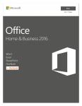 Microsoft Office 2016 Home & Business für MAC Vollversion, 1 Lizenz Mac Office-Paket