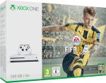 MICROSOFT Xbox One S 500GB Konsole - FIFA 17 Bundle All-In-One Entertainment System in Weiß