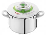 TEFAL P42214 Nutricook Schnellkochtopf Edelstahl, starker Edelstahl-Kapselboden für perfekte Wärmeleitfähigkeit und gleichmäßiges Garen